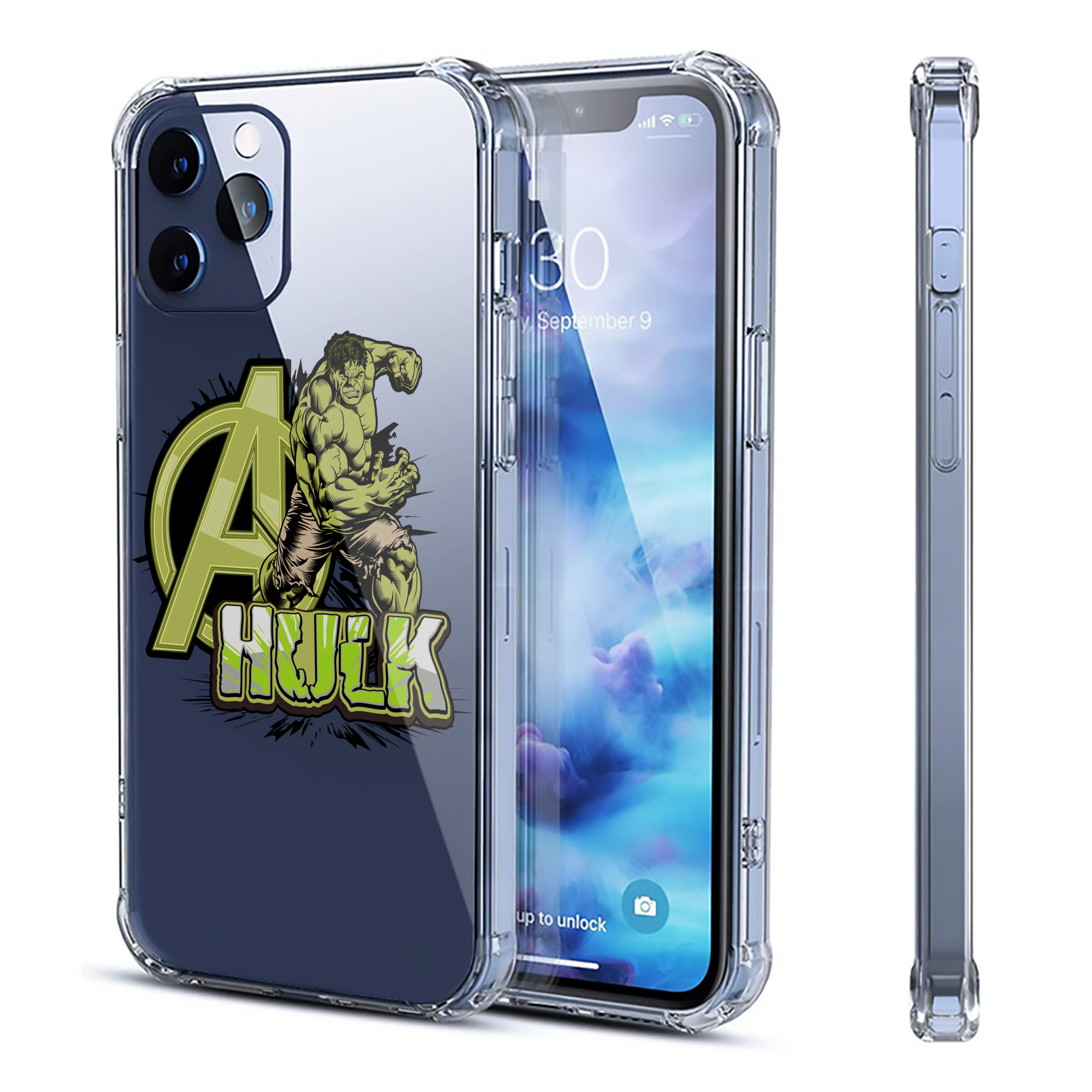 （画像用） アベンジャーズ The Avengers 【iPhone 12シリーズ対応】透明スマホケース（クリアソフトケース）